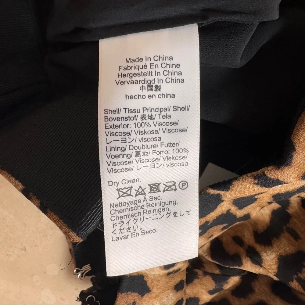 J Crew Pleated Knee Length Fit Flare Skirt Leopard Print Womens Size 00